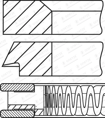 Set segmenti piston
