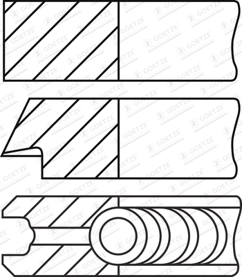 Set segmenti piston