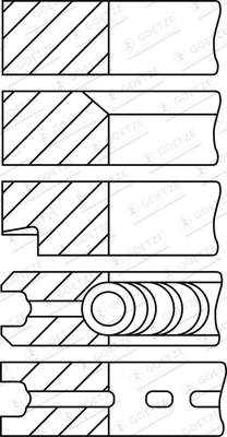 Set segmenti piston