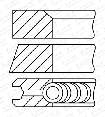 Set segmenti piston