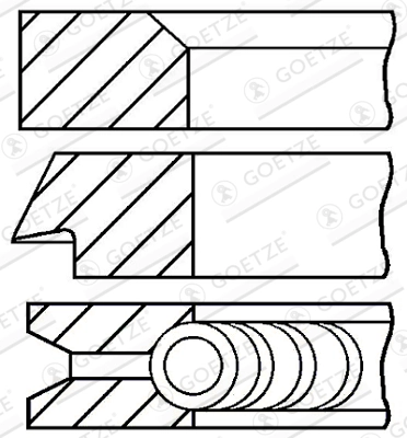 Set segmenti piston