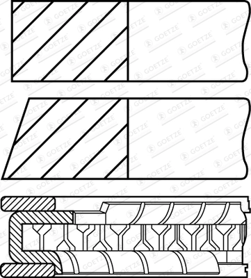 Set segmenti piston