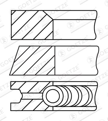 Set segmenti piston