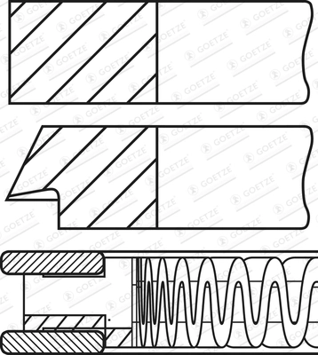 Set segmenti piston