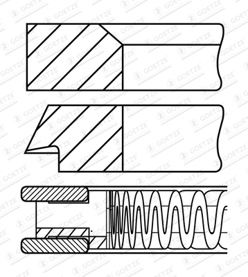 Set segmenti piston