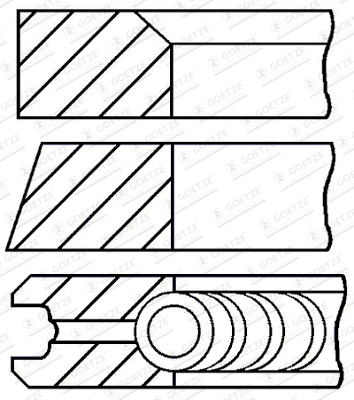 Set segmenti piston