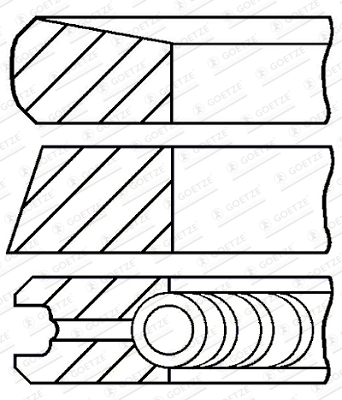 Set segmenti piston