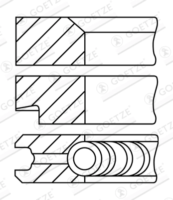 Set segmenti piston
