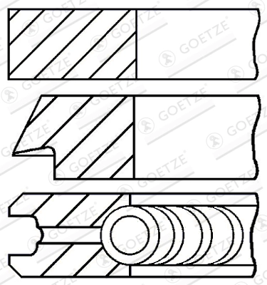 Set segmenti piston
