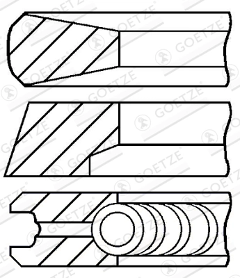 Set segmenti piston