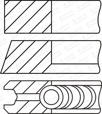 Set segmenti piston