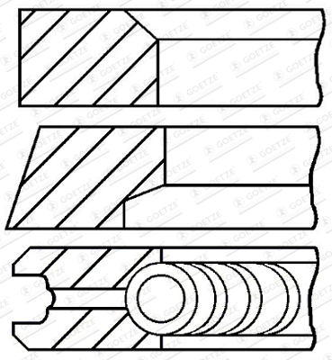Set segmenti piston