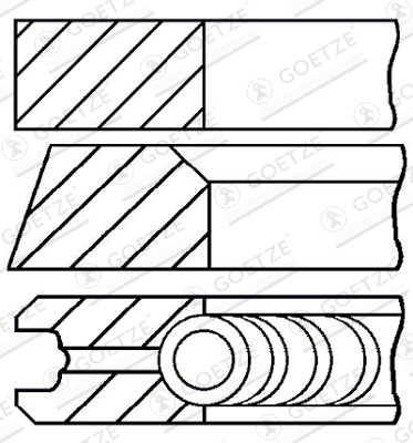 Set segmenti piston