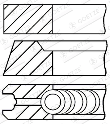 Set segmenti piston