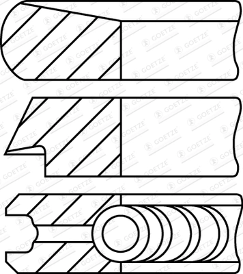 Set segmenti piston