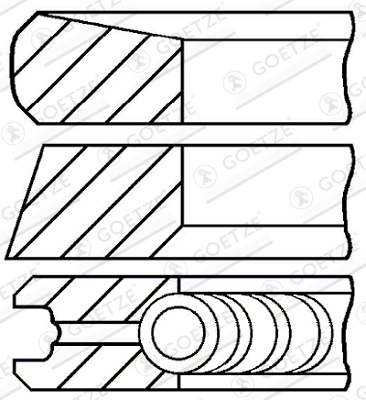 Set segmenti piston