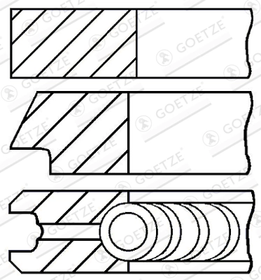 Set segmenti piston