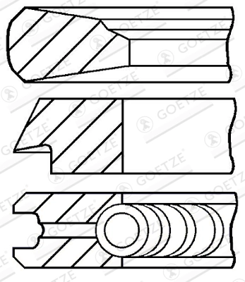Set segmenti piston