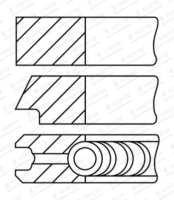 Set segmenti piston