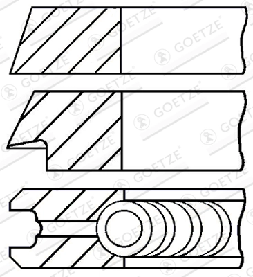 Set segmenti piston