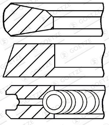 Set segmenti piston