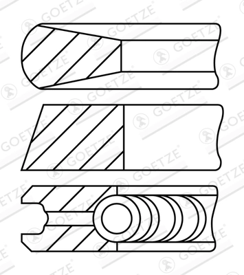 Set segmenti piston