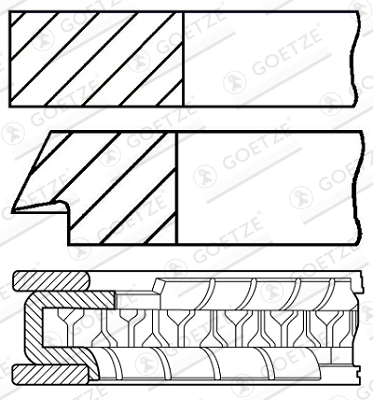 Set segmenti piston