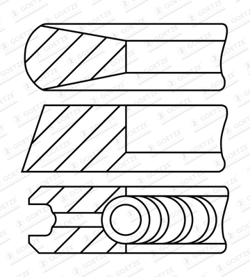 Set segmenti piston