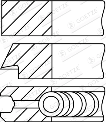 Set segmenti piston