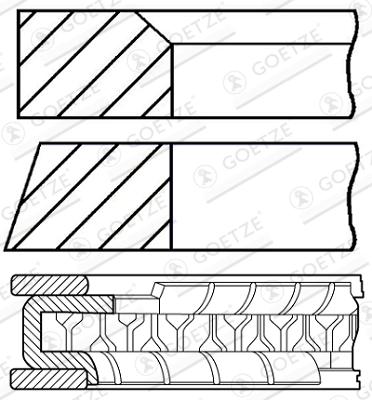 Set segmenti piston