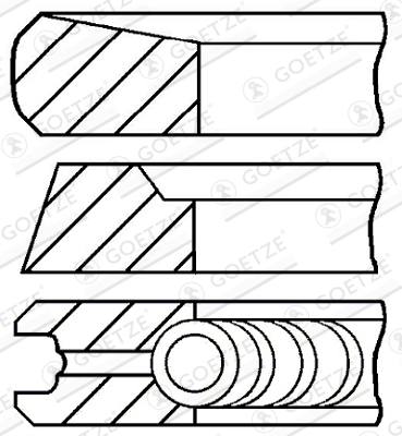 Set segmenti piston