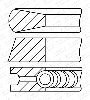 Set segmenti piston