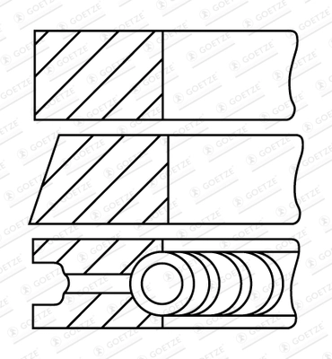 Set segmenti piston