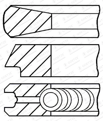 Set segmenti piston