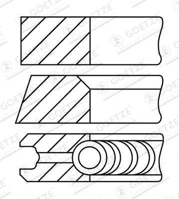 Set segmenti piston