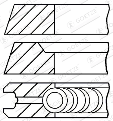 Set segmenti piston
