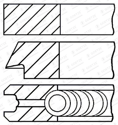 Set segmenti piston