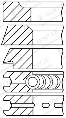 Set segmenti piston