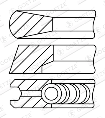 Set segmenti piston