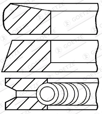 Set segmenti piston