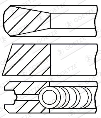 Set segmenti piston