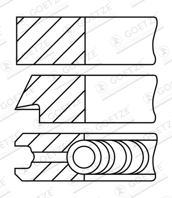 Set segmenti piston