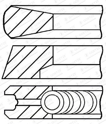 Set segmenti piston