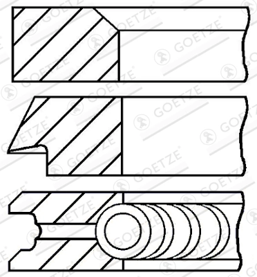 Set segmenti piston