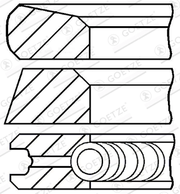 Set segmenti piston