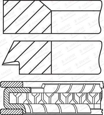 Set segmenti piston