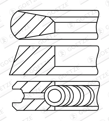 Set segmenti piston