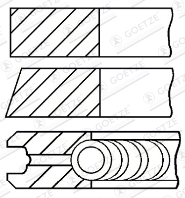 Set segmenti piston