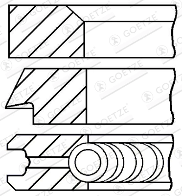 Set segmenti piston