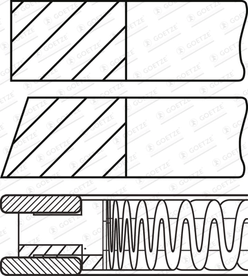 Set segmenti piston